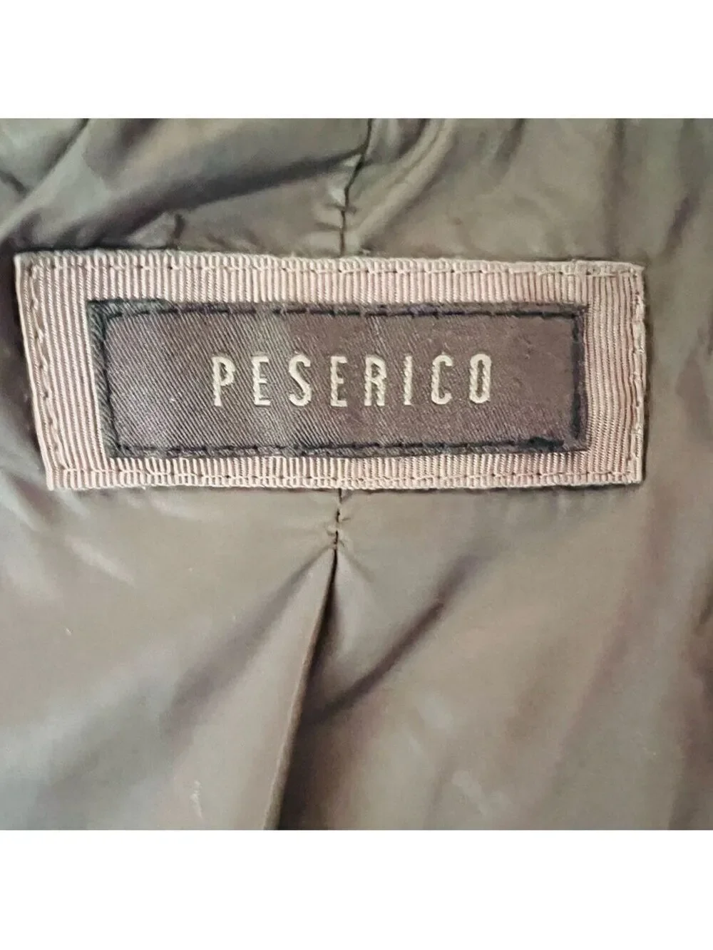 Peserico Cashmere and Wool Taupe Coat Size 46 XLarge US 10/12
